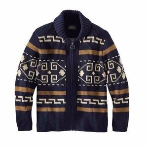 Pendleton Westerly Sweater- NWT Large Navy